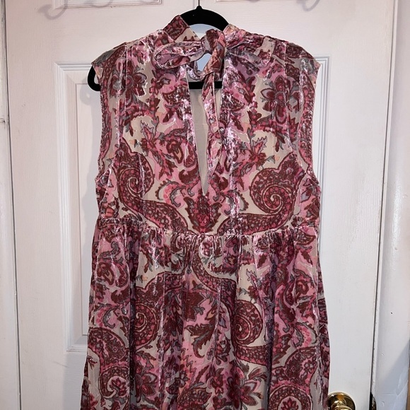 NWT FREE PEOPLE All the Time Velvet Mini Dress Sz L - Picture 15 of 16